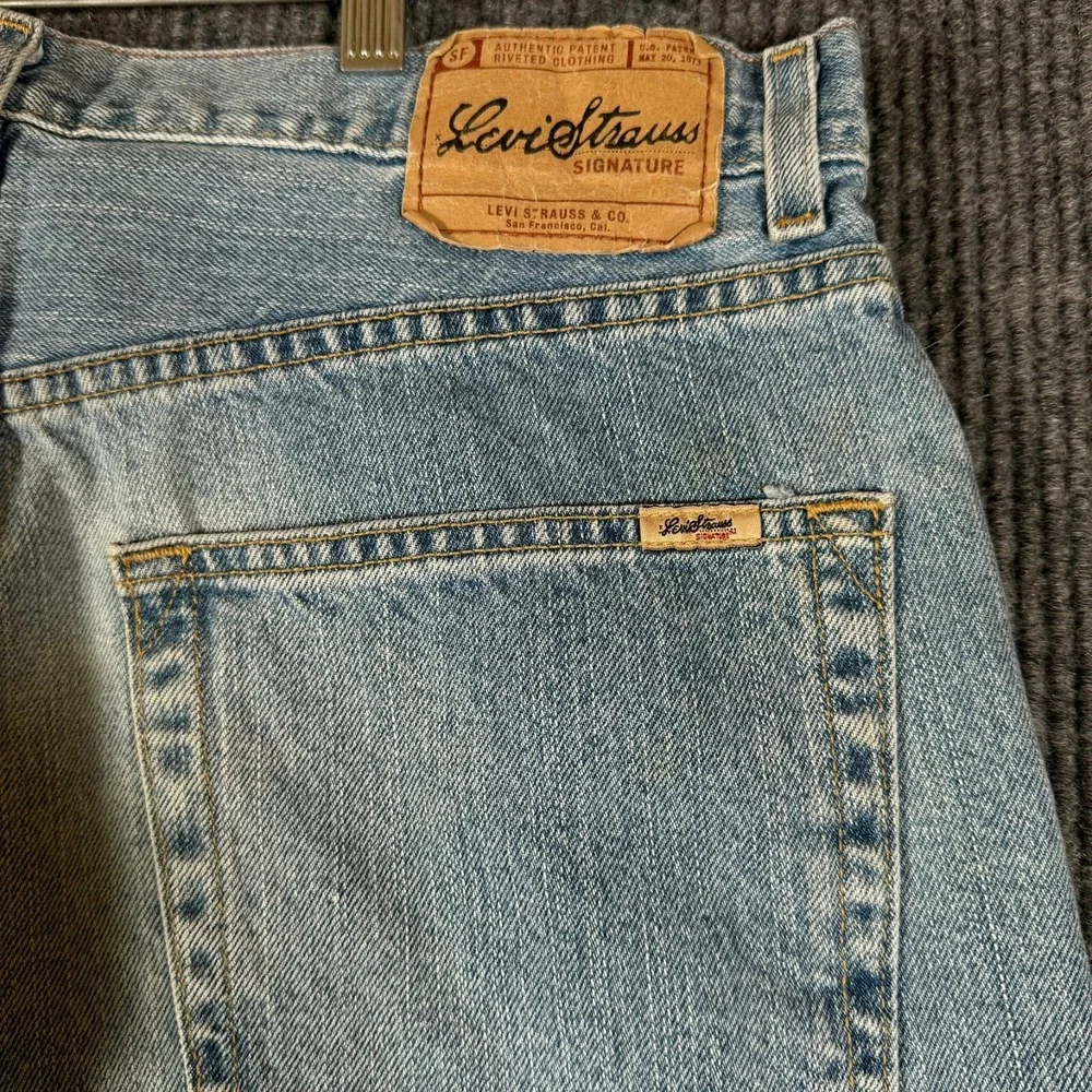 Vintage Signature Levi Strauss Loose Fit Denim Jeans Men 34x30 Skater Streetwear